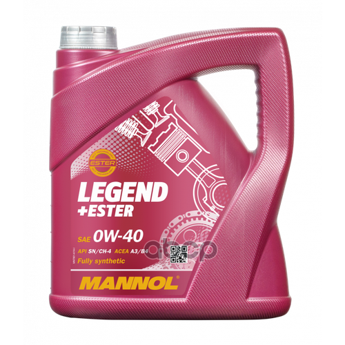 7901-4 Mannol Legend Ester 0W40 4Л. Синтетическое Моторное Масло 0W40 Sm/Cf 4Л. MANNOL арт. MN7901-4