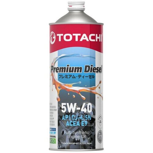 TOTACHI 11701 Масло Моторное 5W40 Totachi 1Л Синтетика Premium Diesel Cj-4/Sn Acea E9