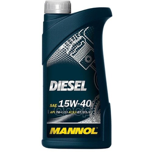MANNOL Масло Моторное 15w40 Mannol 1л Минеральное Diesel E3/B3/A3