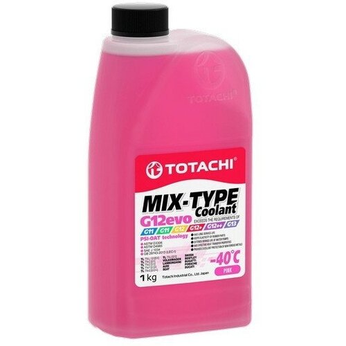 TOTACHI Антифриз TOTACHI MIX-TYPE COOLANT розовый -40гр G12evo (1кг) 46801