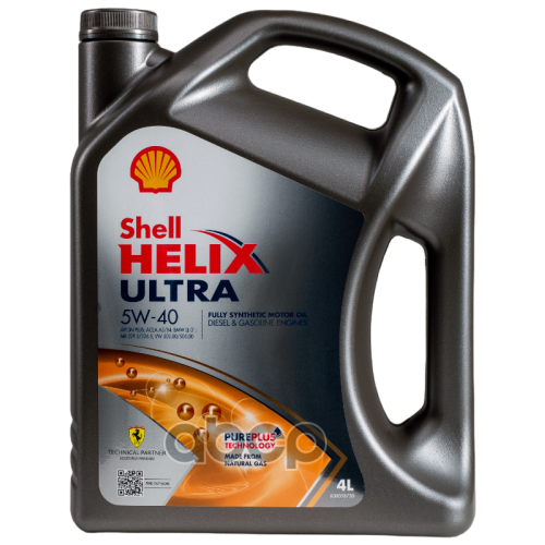 Shell Масло Моторное 5W40 Shell 4Л Синтетика Helix Ultra Sp A3/B4 Eu