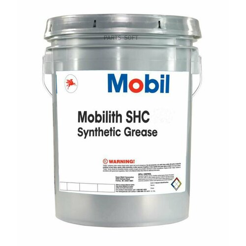 Mobilith SHC 100, 16 кг. Смазка Mobil 124398