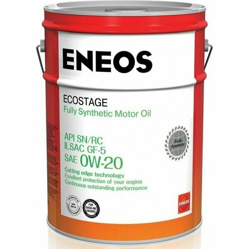 ENEOS 0W-20 Ecostage SN 20л (синт. мотор. масло) 8801252022039