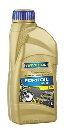 Масло Ravenol Fork Oil Light 5W вилочное синтетическое гидровлическое 1 л 4014835731714