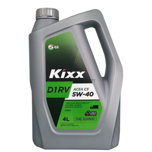 KIXX L2013440E1 Масло моторное KIXX D1 RV 5W-40 синтетическое 4 л L2013440E1