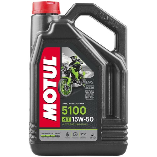 Моторное масло MOTUL 5100 4T SAE 15W-50, 4 л.