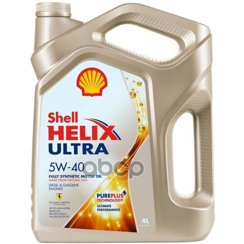 Shell Масло Моторное 5W40 Shell 4Л Синтетика Helix Ultra Sp A3/B4