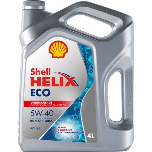 Масло моторное SHELL Helix ECO SN 5W-40 синтетическое 4 л 550058241