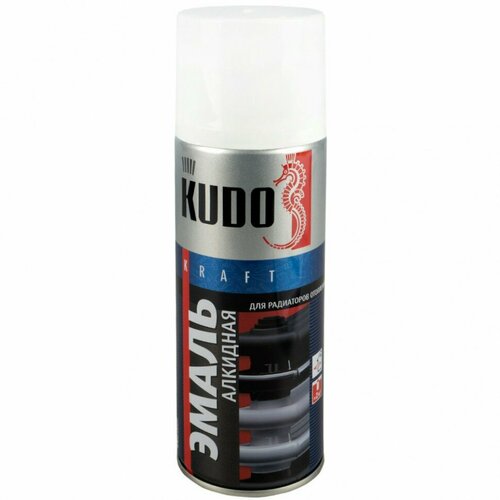 Эмаль аэрозольная KUDO белая д/радиаторов 520мл(6)