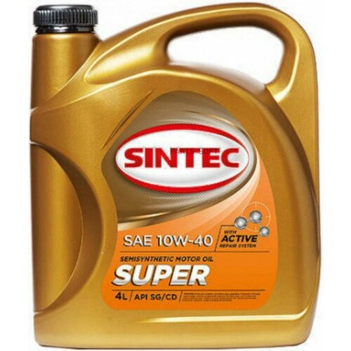 SINTEC Масло Sintec Super 3000 10W-40 Sg/Cd 4Л (Старый Арт. 801894)