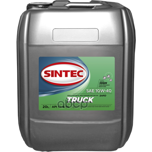 SINTEC Масло Моторное Sintec Truck Sae 10W-40 Api Ci-4/Sl Полусинтетика 20Л 122442