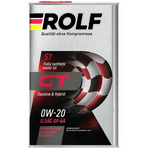 ROLF Масло Моторное Rolf 3-Synthetic 0W-20 Синтетическое 1 Л 322753