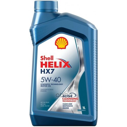Shell Shell 5W40 (1L) Helix Hx7_масло Моторное! Acea A3/B3/B4, Api Sn+/Sn, Mb 229.3, Vw 505.00/502.00, Rn0700