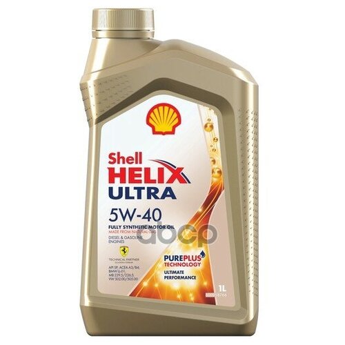 Shell Shell 5W40 (1L) Helix Ultra_масло Моторн! Acea A3/B3/B4, Api Sn+, Bmw Ll-01, Mb 226.5, Vw 502.00/505.00_Ак