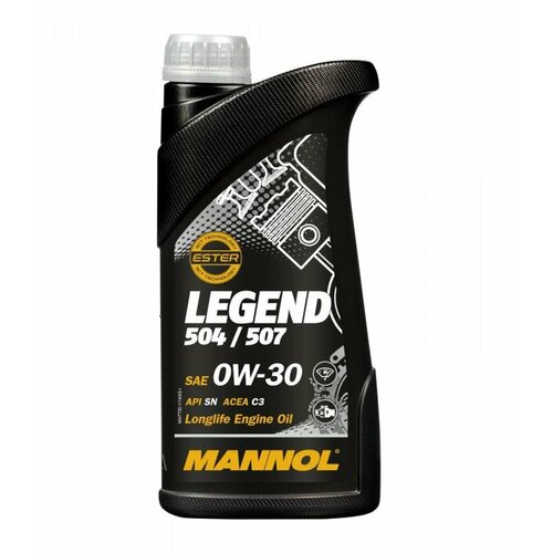 7730 Legend 504/507 0W-30 1L, 77301, синтетическое масло, Mannol