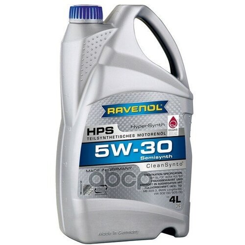 Ravenol Масло Моторное Hps 5W-30 4Л (Полусинтетика)