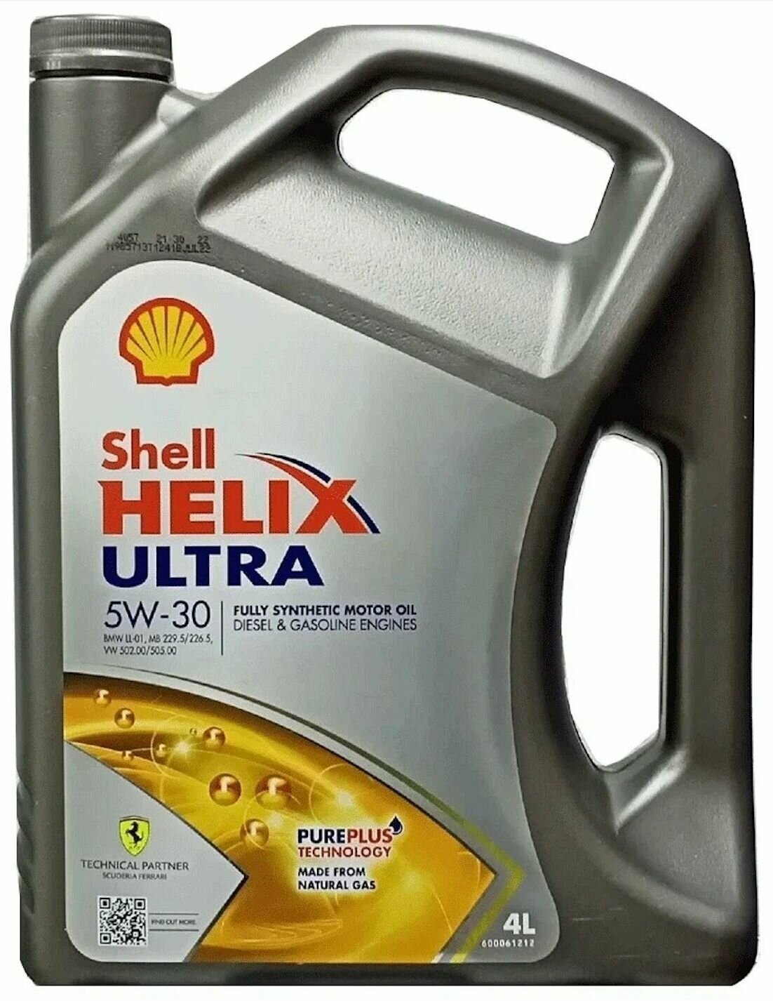 Shell Масло моторное Shell Helix Ultra ECT C3 5W-30, 4 л 550042847