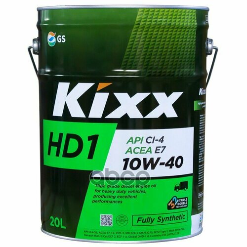 Kixx Масло Моторное Kixx Hd1 10W-40 Api Ci-4/Sl, Acea E7-08/B4/A3-07 20Л L2061p20e1