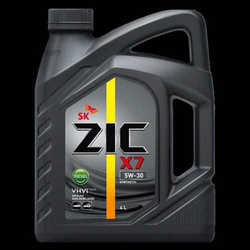 Zic Масло Моторное Zic X7 Diesel 5w-30 Синтетическое 4 Л 162610