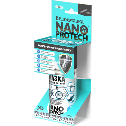 Смазка Для Велосипеда Nanoprotech, Баллон 210 Мл (Баллон: В Холдере) NANOPROTECH арт. NPVS0010