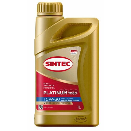SINTEC Sintec Масло Моторное Sintec Platinum 7000 5W-30 C3 Синтетика 1Л 600148