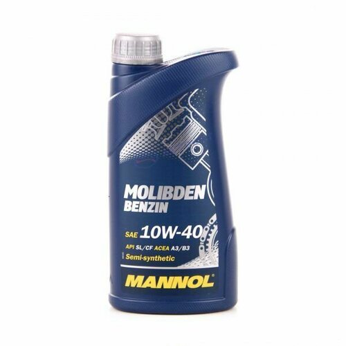 Масло Моторное Mannol 10W40 Molibden Benzin SL/CF п/синтетическое 1 литр