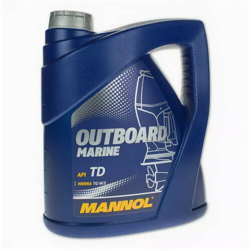 Масло Моторное лодочное Mannol 2T Outbord Marine 4л TC-W3 полусинтетическое