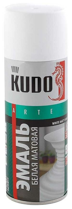 Краска Спрей Универсальная Белая Матовая, 520 Мл. Kudo Ku-1101 Kudo арт. KU1101