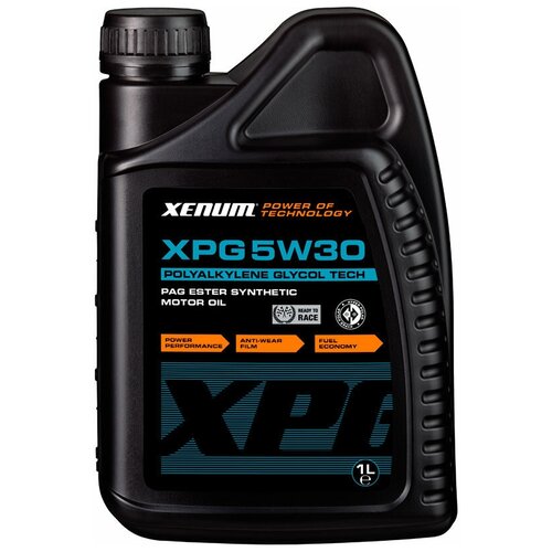 Масло моторное Xenum XPG 5W30 полиалкиленгликолевое с добавлением эстеров (1л.) XNM-XPG-5W30-1L