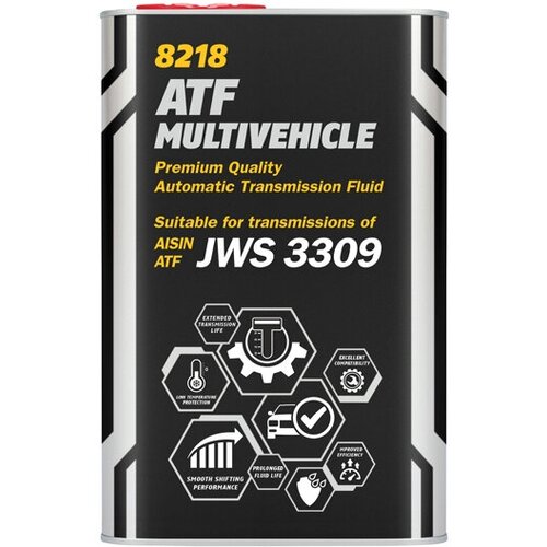 Трансмиссионное масло Mannol ATF Multivehicle JWS 3309, 4 л