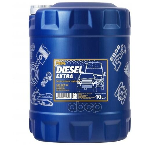 MANNOL 7504 Mannol Diesel Extra 10W40 10 Л. Полусинтетическое Моторное Масло 10W-40