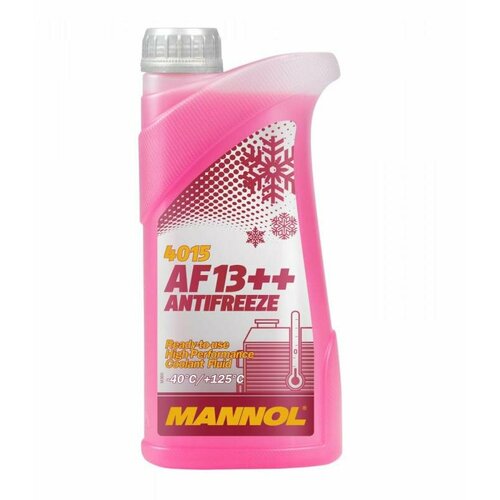 4015 MANNOL ANTIFREEZE AF13++ 1 л. Готовый раствор охлаждающей жидкости антифриз красный