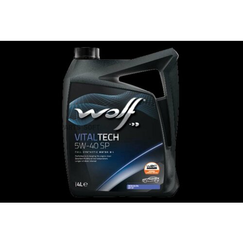 WOLF OIL 1048900 Масло моторное VITALTECH 5W-40 SP 4L