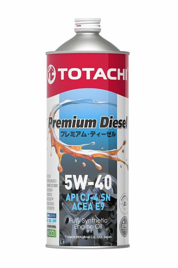 TOTACHI Totachi Premium Diesel Fully Synthetic Cj-4/Sn 5W-40 4Л