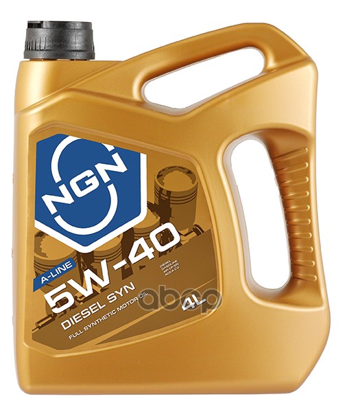 NGN 5W-40 Diesel Syn A-Line Cf/Sn 4Л (Синт. Мотор. Масло)