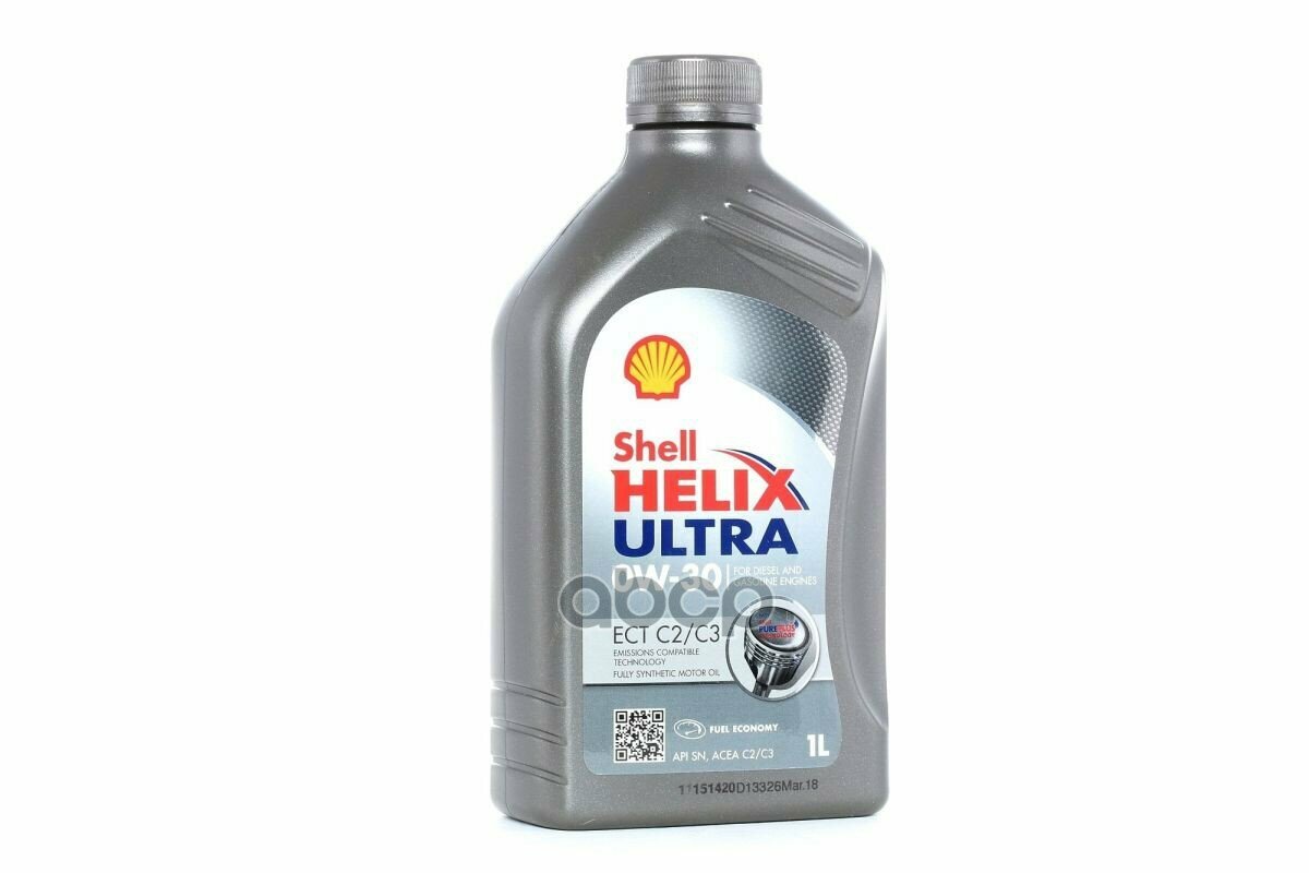 Shell Shell 0W30 (1L) Helix Ultra Ect C2/C3_масло Мотор! Api Sn, Acea C2/C3, Vw504.00/507.00, Mb229.52/229.51