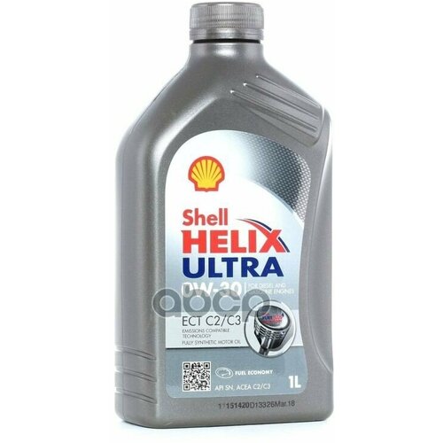 Shell Shell 0W30 (1L) Helix Ultra Ect C2/C3_масло Мотор! Api Sn, Acea C2/C3, Vw504.00/507.00, Mb229.52/229.51