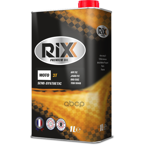 Масло Моторное Полусинтетическое Rixx Moto 2T 1Л. RIXX арт. RX0001M2T