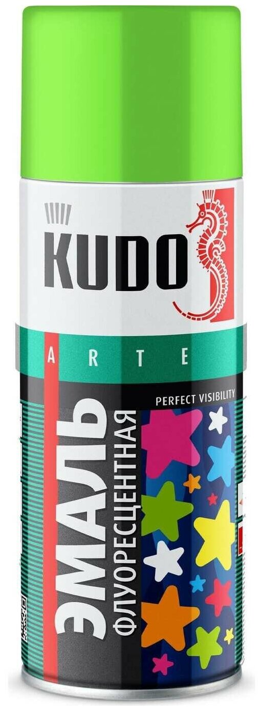 Эмаль Флуоресцентная Зеленая 520Мл Ku-1203 "Kudo" Kudo арт. KU1203