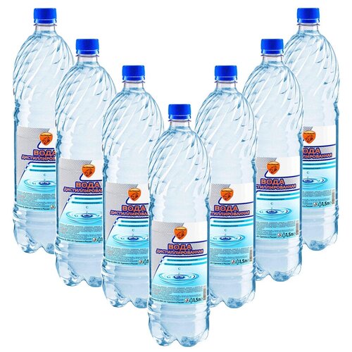 Вода дистиллированная (7 шт.) ELTRANS, 1.5 л EL-0901.03(7)