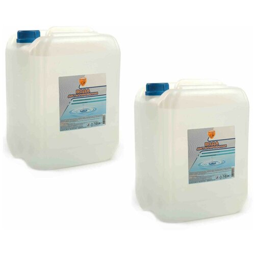 Дистиллированная вода 10 л / Очищенная вода ELTRANS Комплект 2 шт. EL-0901.01(2)