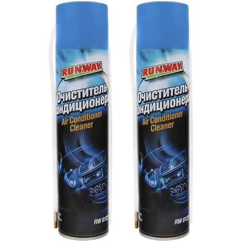 Очиститель кондиционера автомобиля и системы вентиляции RUNWAY 0,3 л (пенный аэрозоль) очиститель автокондиционера комплект 2шт RW6122(2)