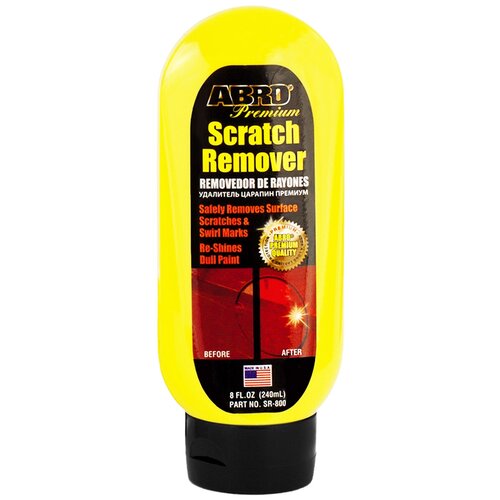 Полироль для автомобиля/полировальная паста для авто ABRO 240 мл Premium Scratch Remover (антицарапин, удалитель царапин) Made in U.S.A. SR-800