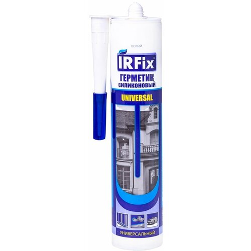 Силиконовый герметик универсальный для швов кухни ванной окон дверей. Белый 310 мл