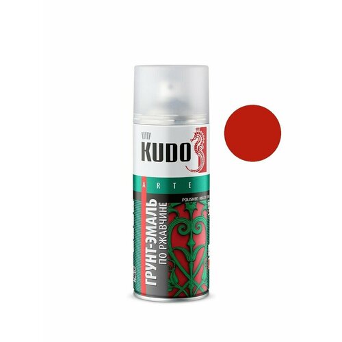 Грунт-эмаль гладкая матовая по ржавчине KUDO - 1