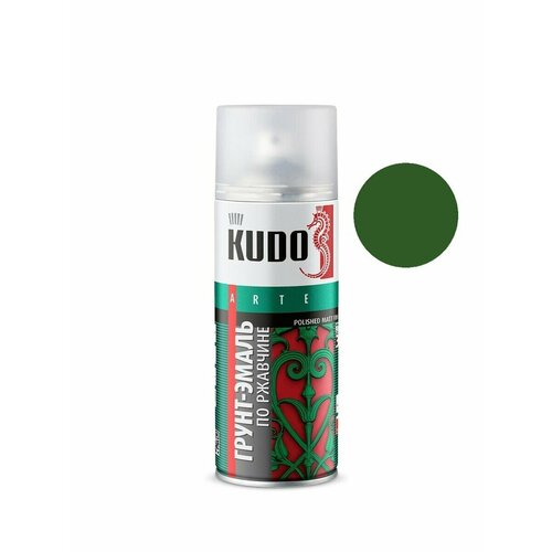 Грунт-эмаль гладкая матовая по ржавчине KUDO - 4