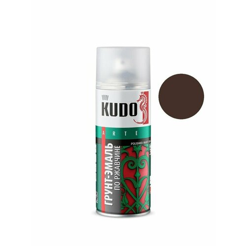 Грунт-эмаль гладкая матовая по ржавчине KUDO - 6
