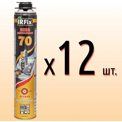 Пена монтажная профессиональная лето 70 л - 12шт.