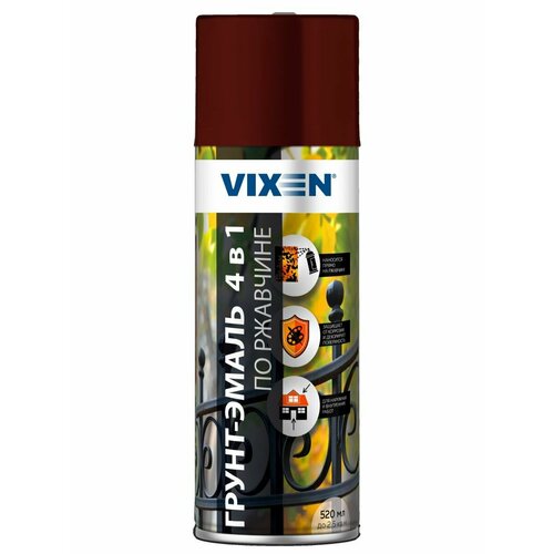 Грунт по ржавчине винно-красный 520мл