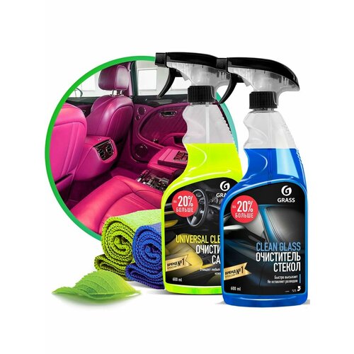 Очиститель салона набор Universal сleaner Clean glass 600мл